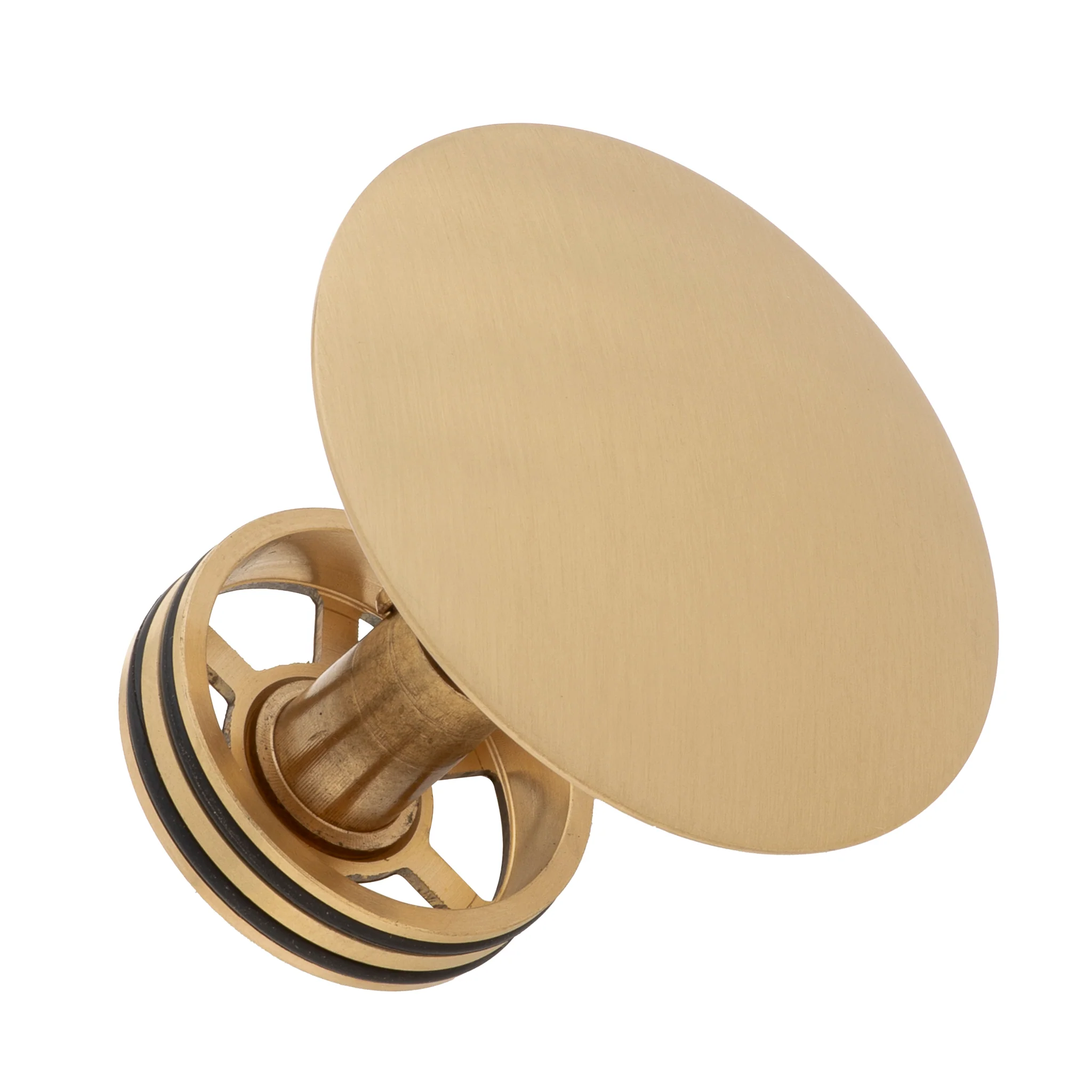 Dome Pop Short Bath Waste 40mm, with Pull-Out Basket, Brushed Brass (Gold) - Image 4