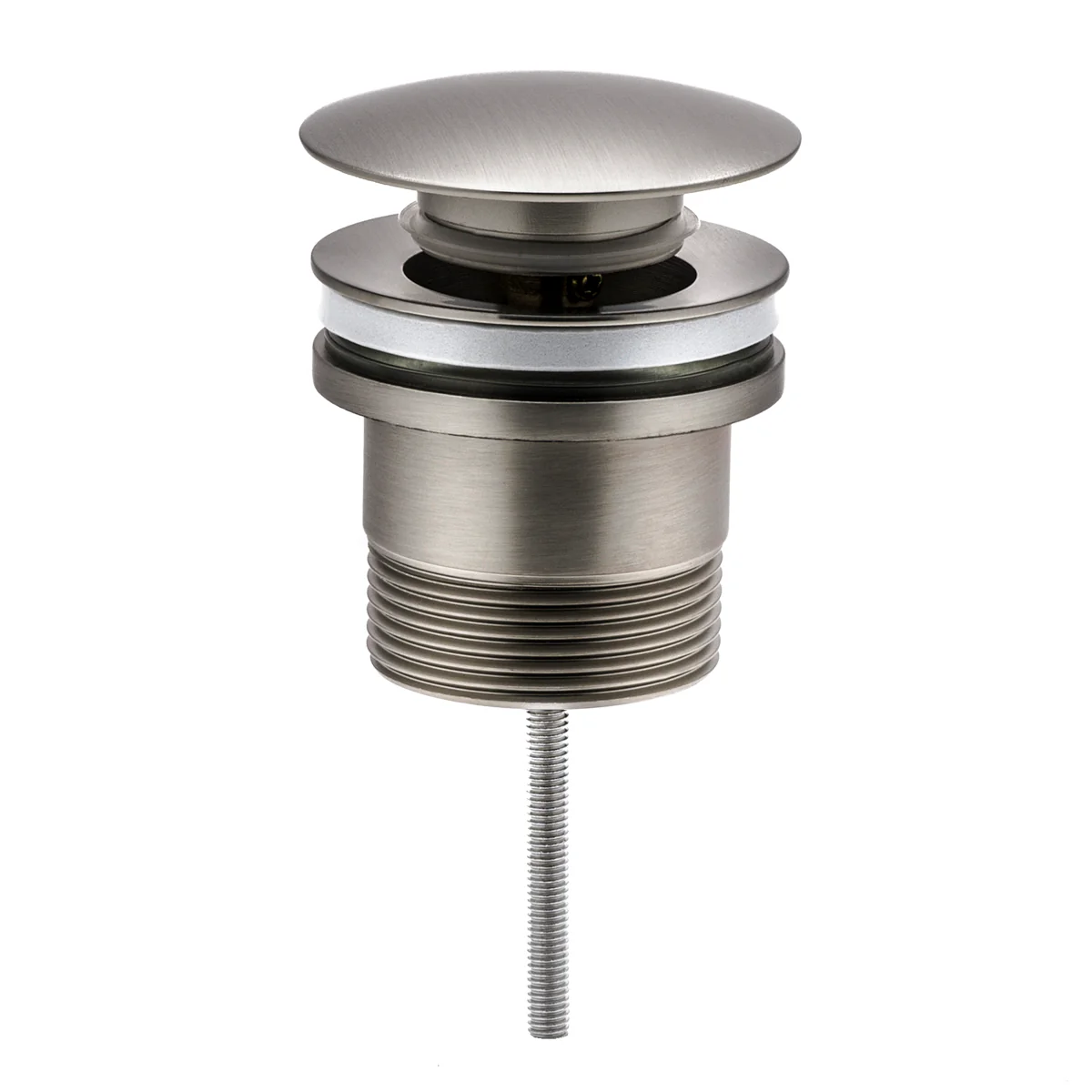 Dome Pop Up Waste, Universal 32mm/40mm, Suits Overflow and Non-Overflow, Brushed Nickel - Image 3