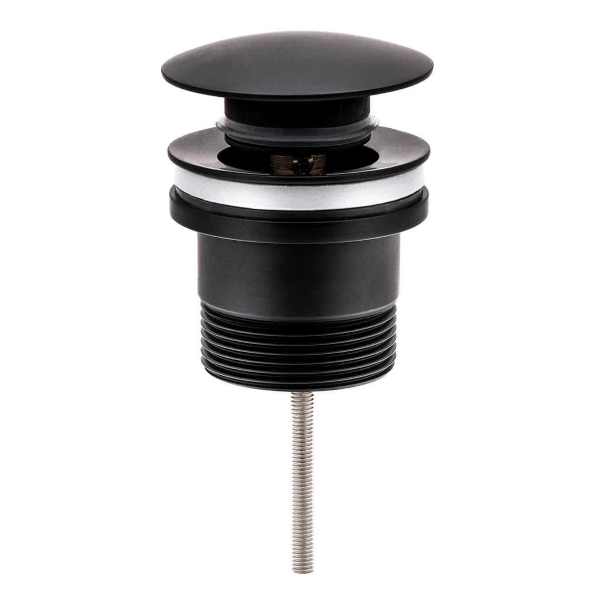 Dome Pop Up Waste, Universal 32mm/40mm, Suits Overflow and Non-Overflow, Matte Black - Image 3