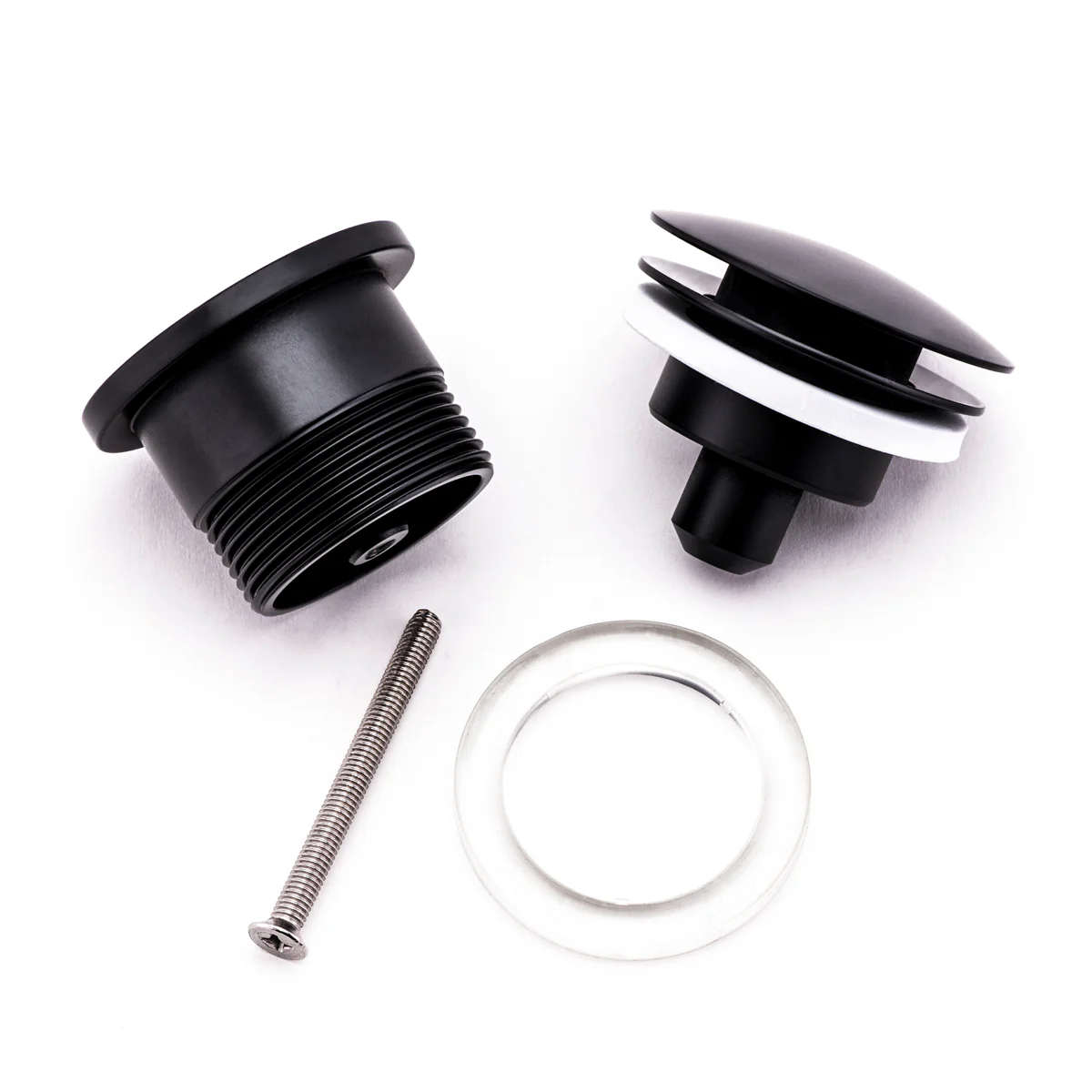 Dome Pop Up Waste, Universal 32mm/40mm, Suits Overflow and Non-Overflow, Matte Black - Image 4