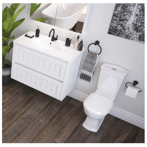 Fienza Eleanor Gooseneck Basin Mixer I Matt Black I Matt Black Flick Mixer Handle - Image 3