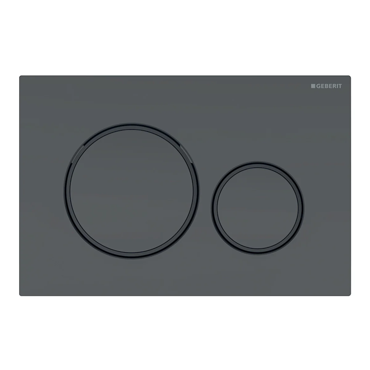 Geberit Sigma20 Dual Flush Button & Access Plate, Matte Black