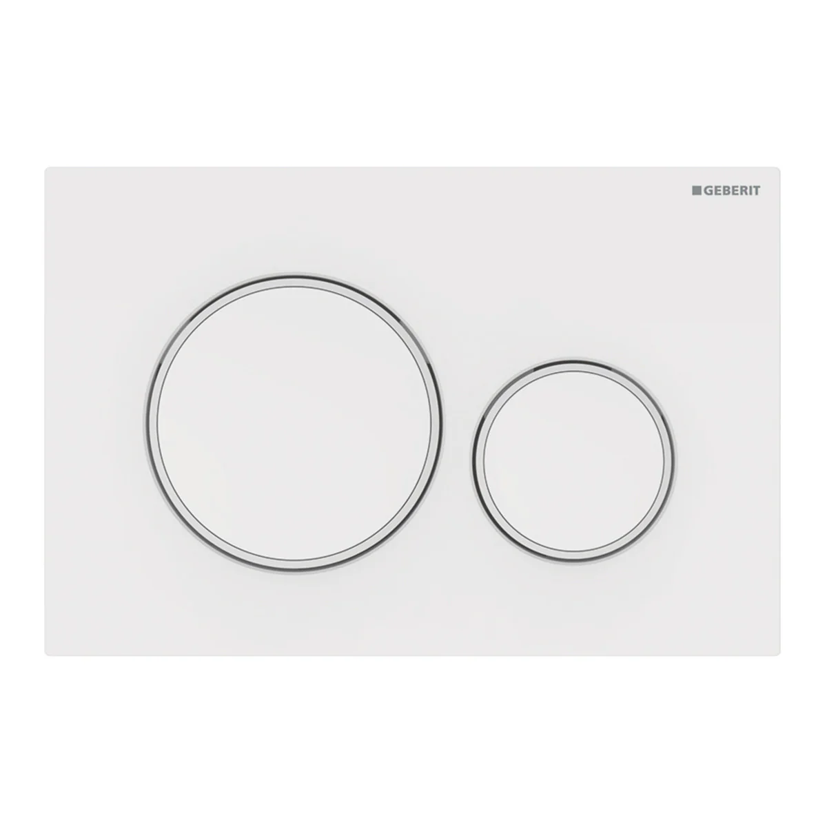 Geberit Sigma20 Dual Flush Button & Access Plate, White