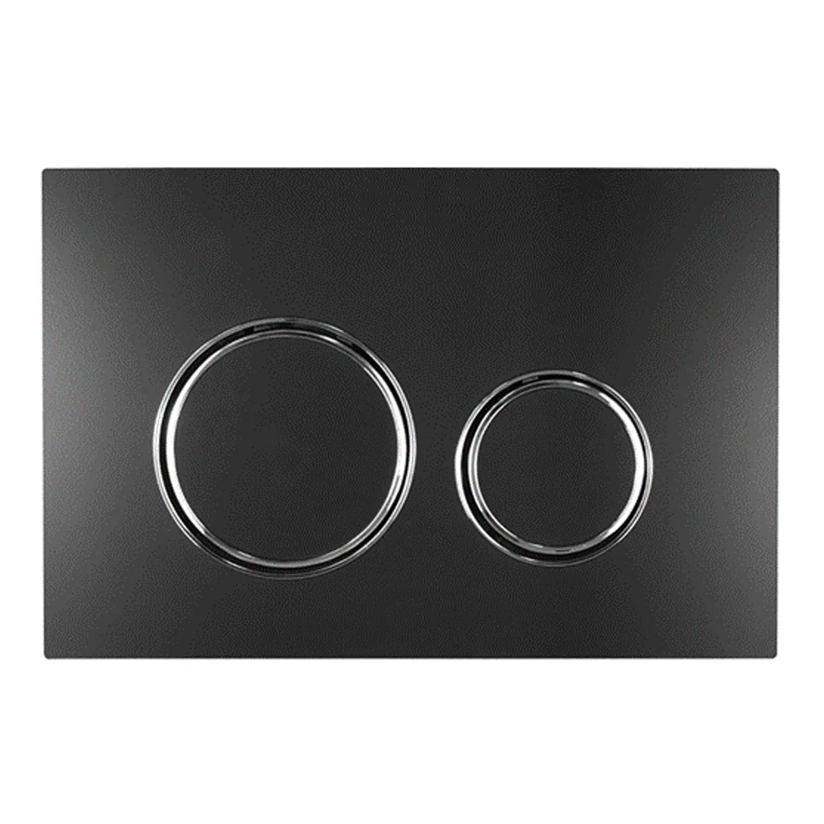 Geberit Sigma21 Dual Flush Button & Access Plate, Matte Black with Red Gold Trim Design
