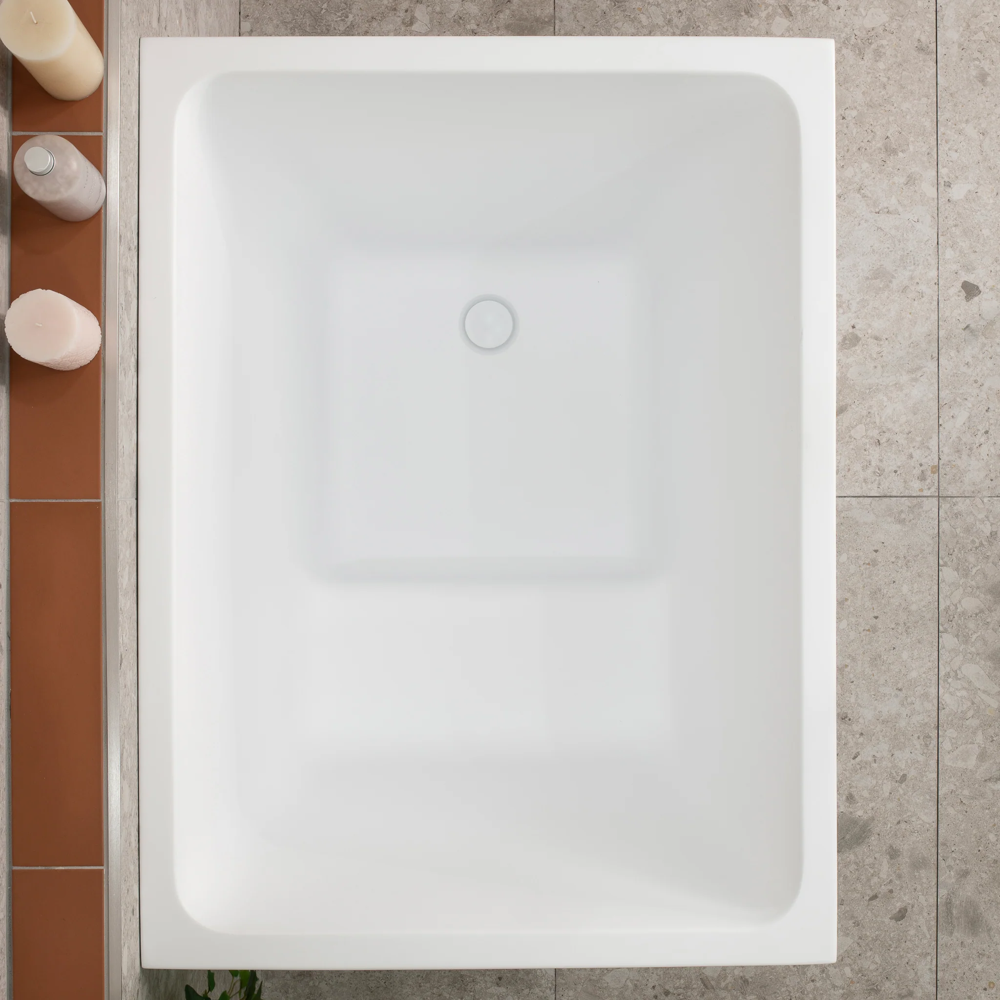 Hicube Multifit 1000mm Japanese Soaking Freestanding Bath with Seat, Matte White - Image 7