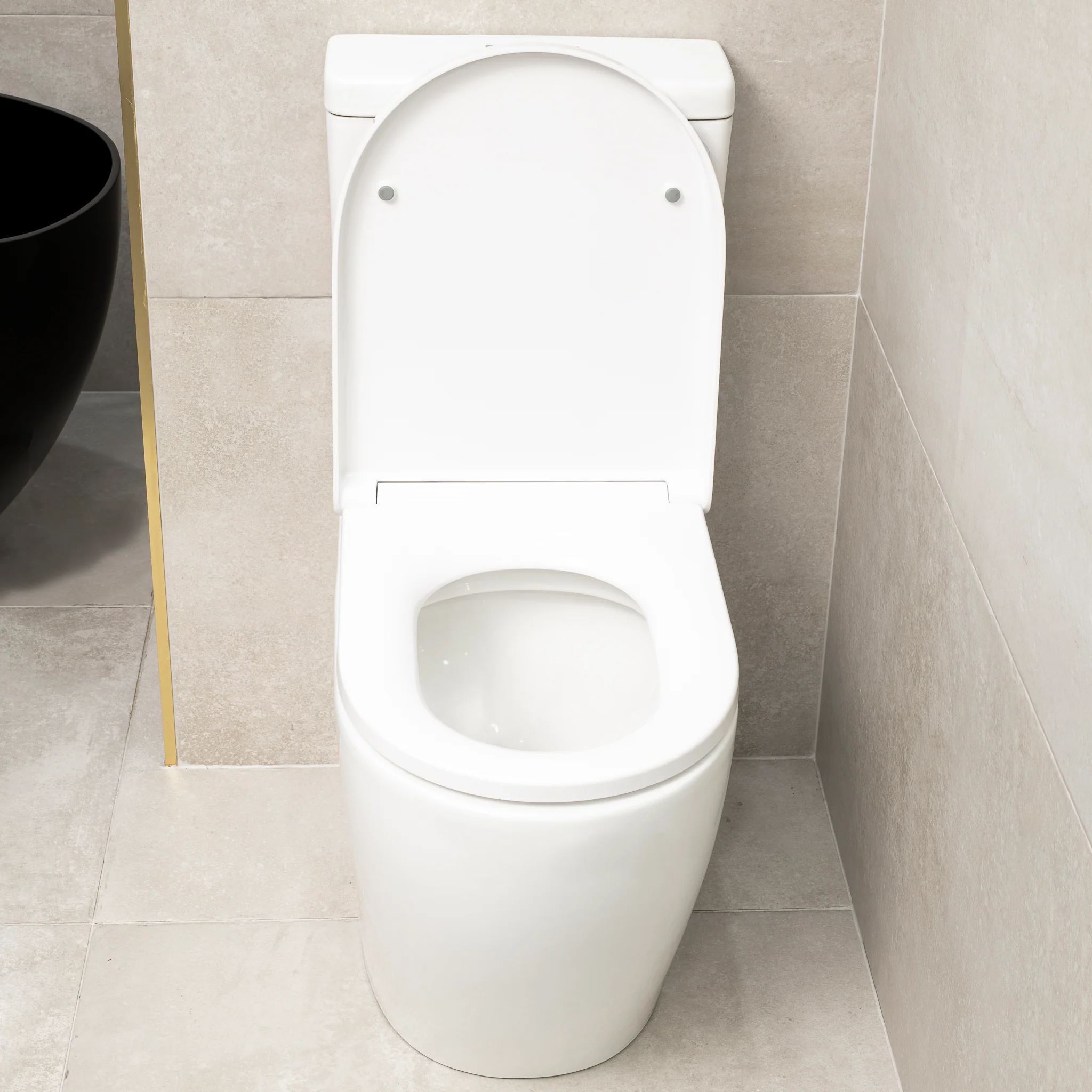 Hysett Q Back to Wall Toilet Suite, Gloss White - Image 5