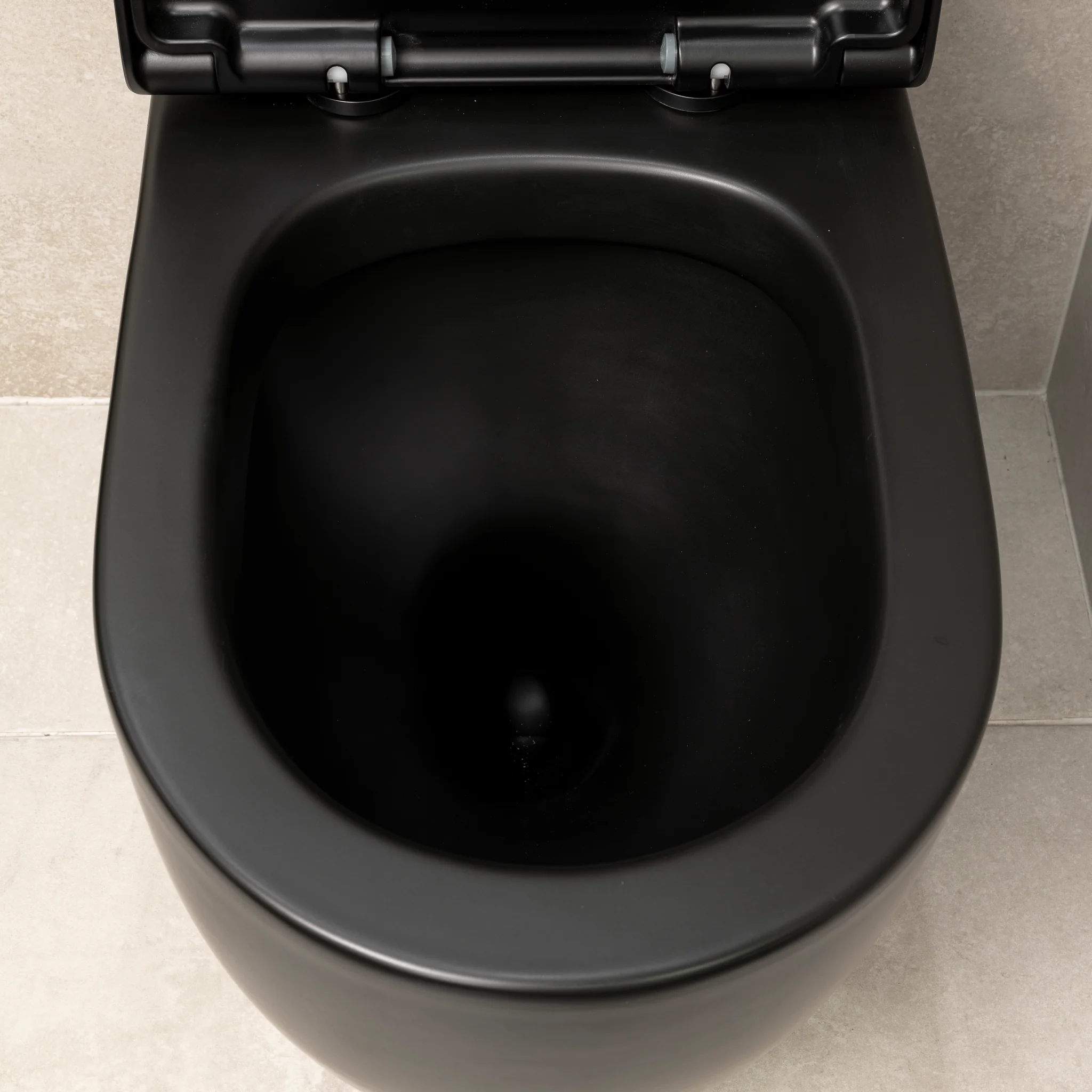 Hysett Q Back to Wall Toilet Suite, Matte Black - Image 7