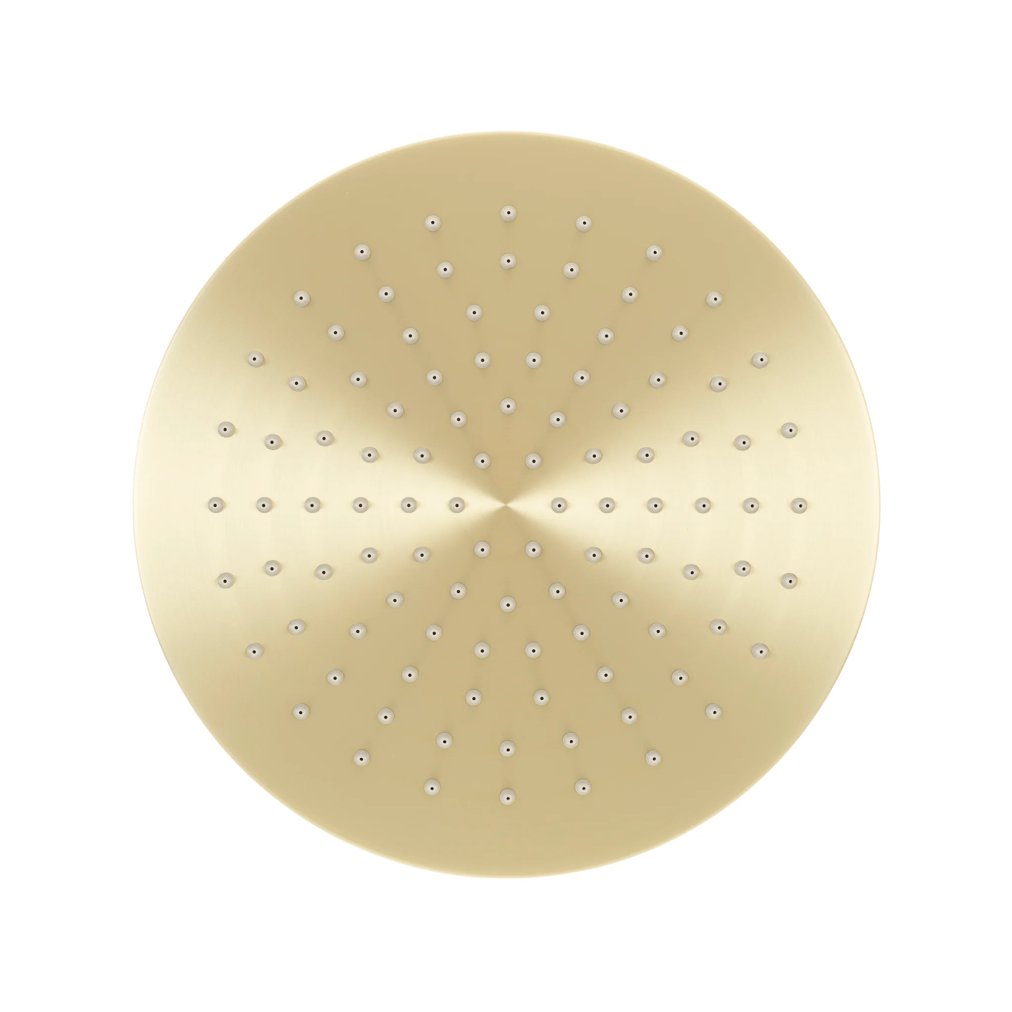 Jena Round Twin Shower System with Adjustable Rail, Push Button Diverter and 250mm Head, Brushed Brass (Gold) - Image 4