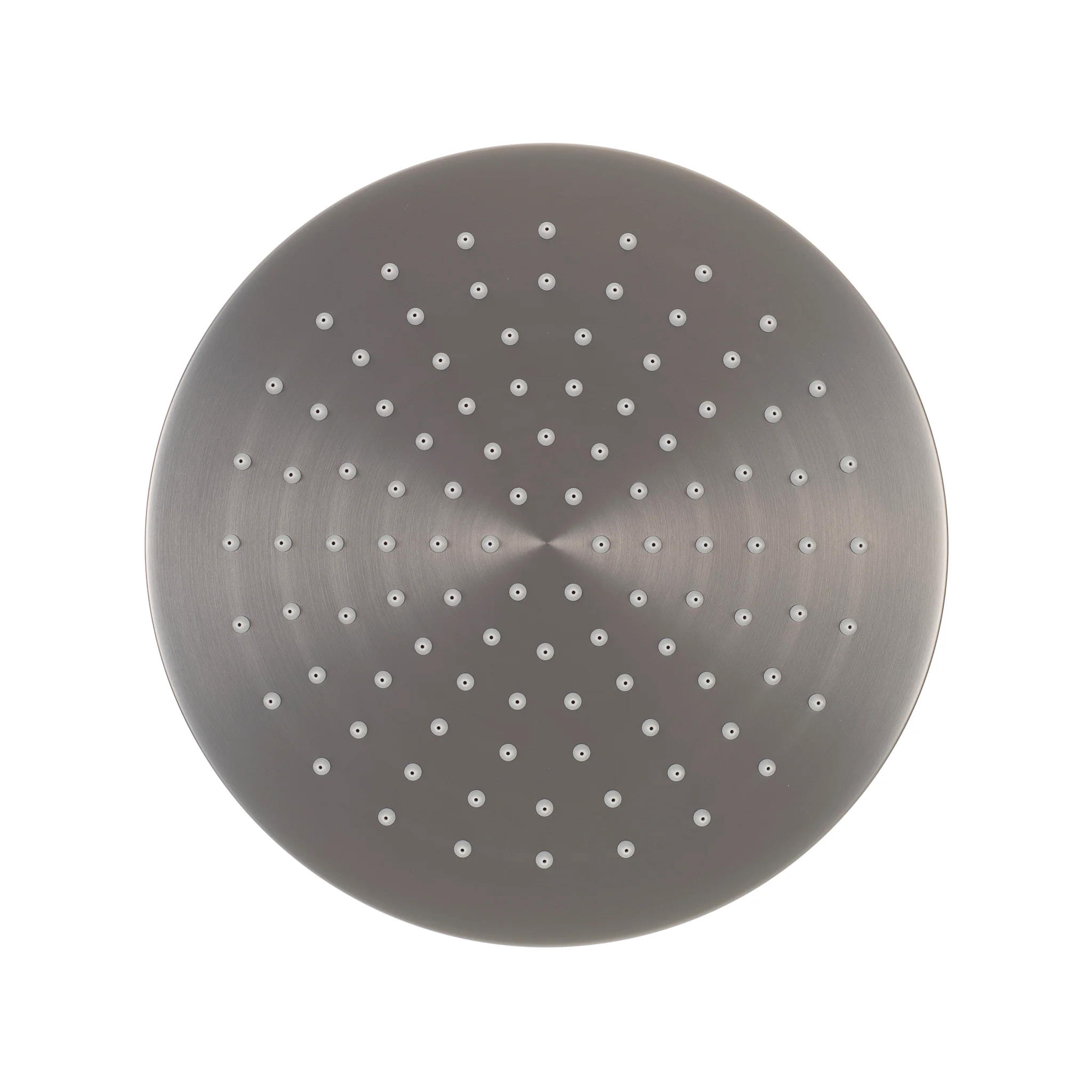 Jena Round Twin Shower System with Adjustable Rail, Push Button Diverter and 250mm Head, Brushed Gunmetal - Image 4