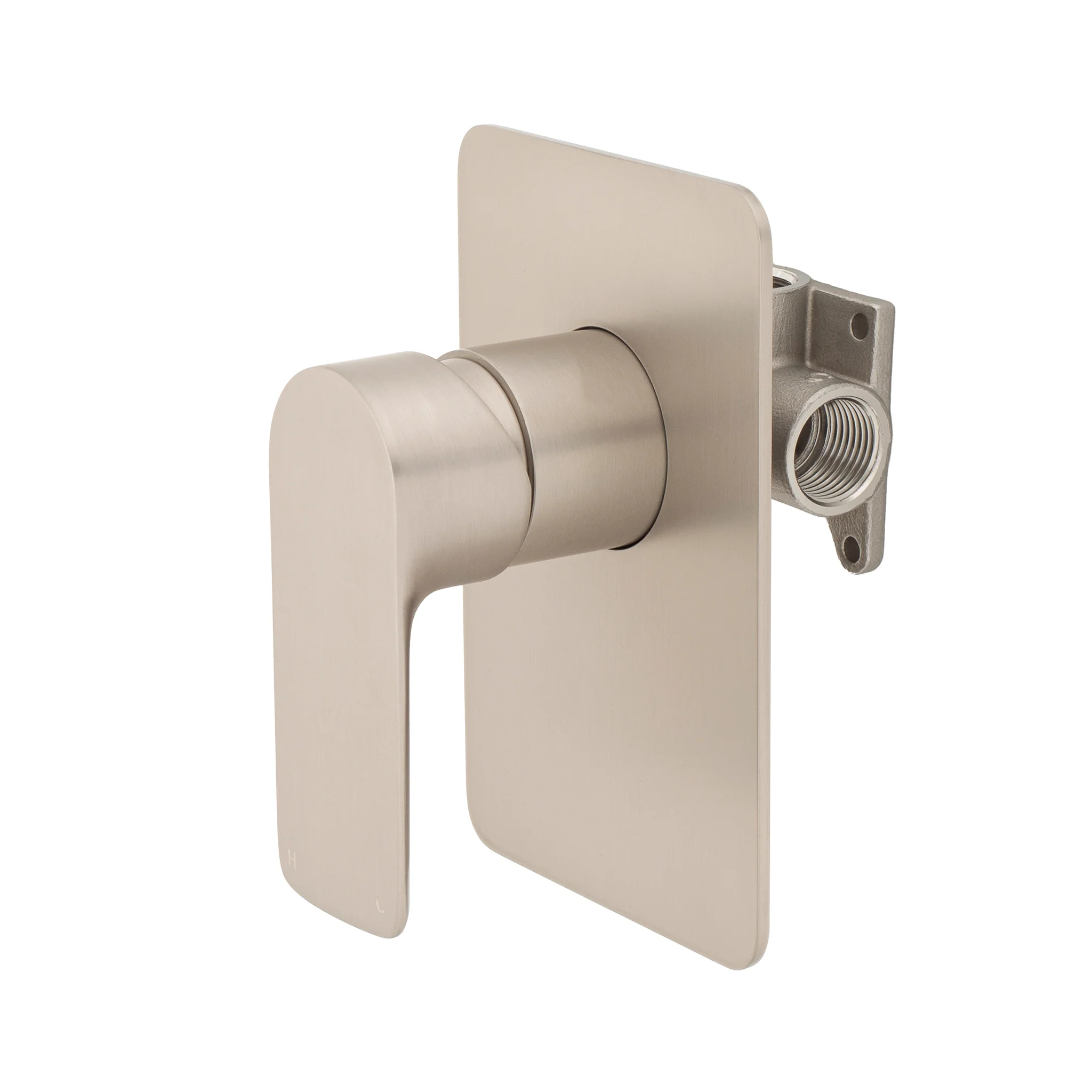 Jena Shower/ Bath Wall Mixer, Brushed Nickel - Image 2