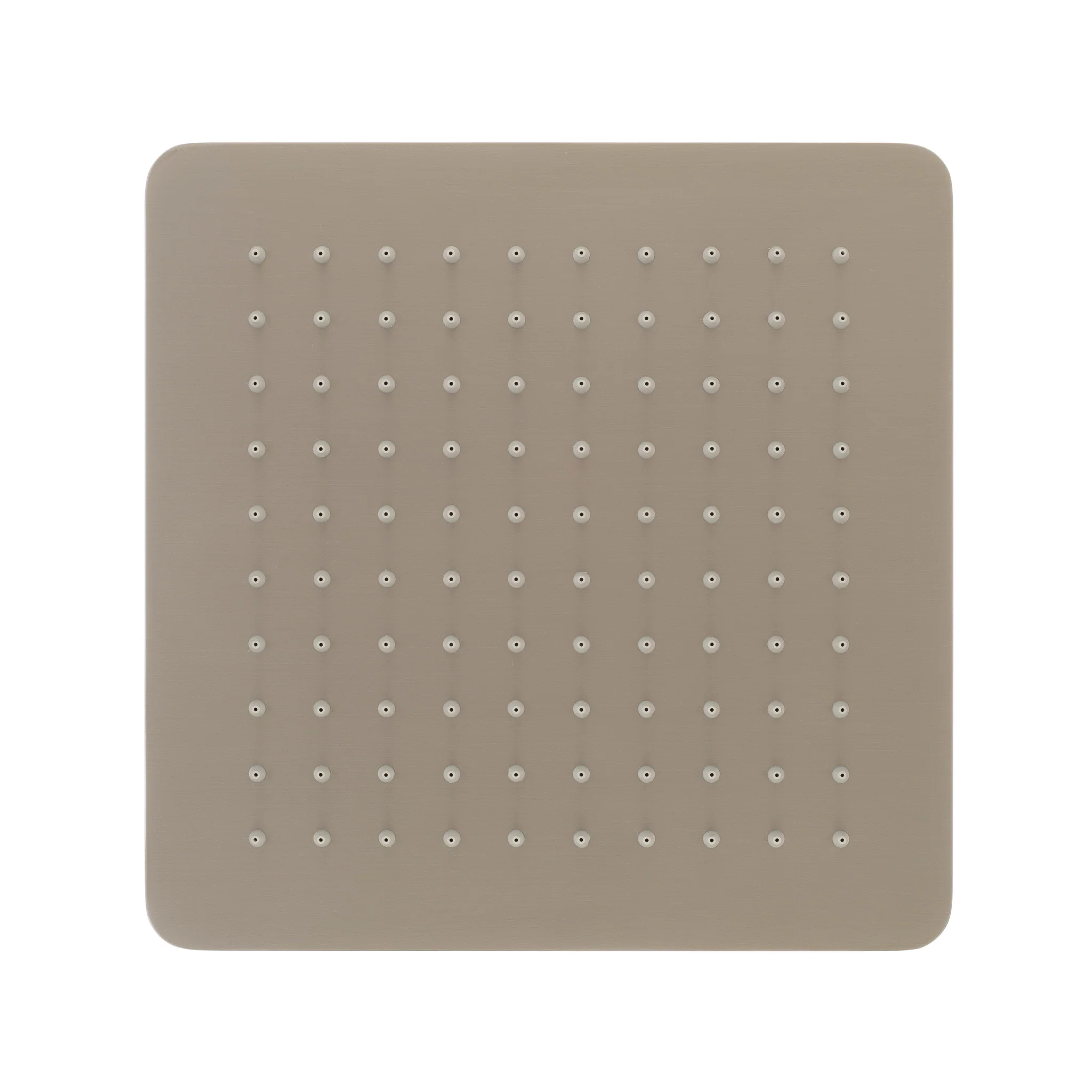 Jena Square Twin Shower System with Adjustable Rail, Push Button Diverter and 250mm Head, Brushed Nickel - Image 4