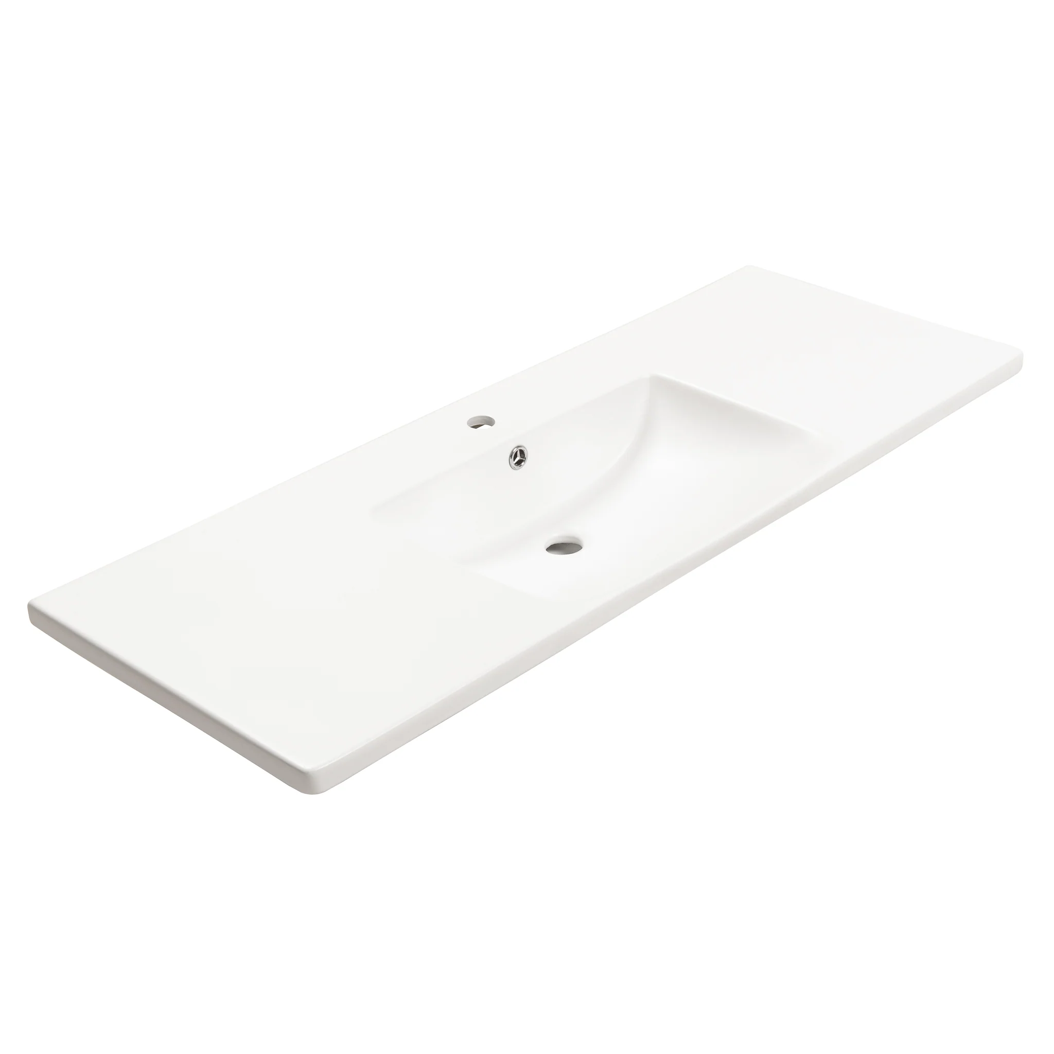 Kaku 1200mm Vanity Top with Integrated Sink and Overflow, Gloss White