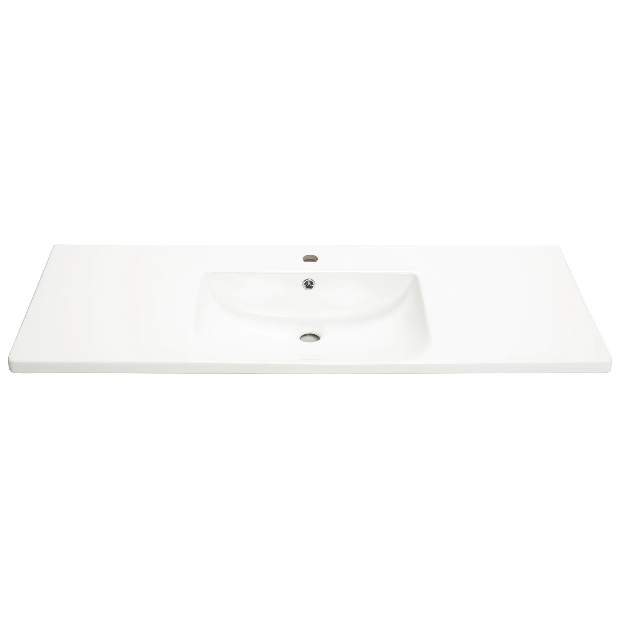 Kaku 1200mm Vanity Top with Integrated Sink and Overflow, Gloss White - Image 2