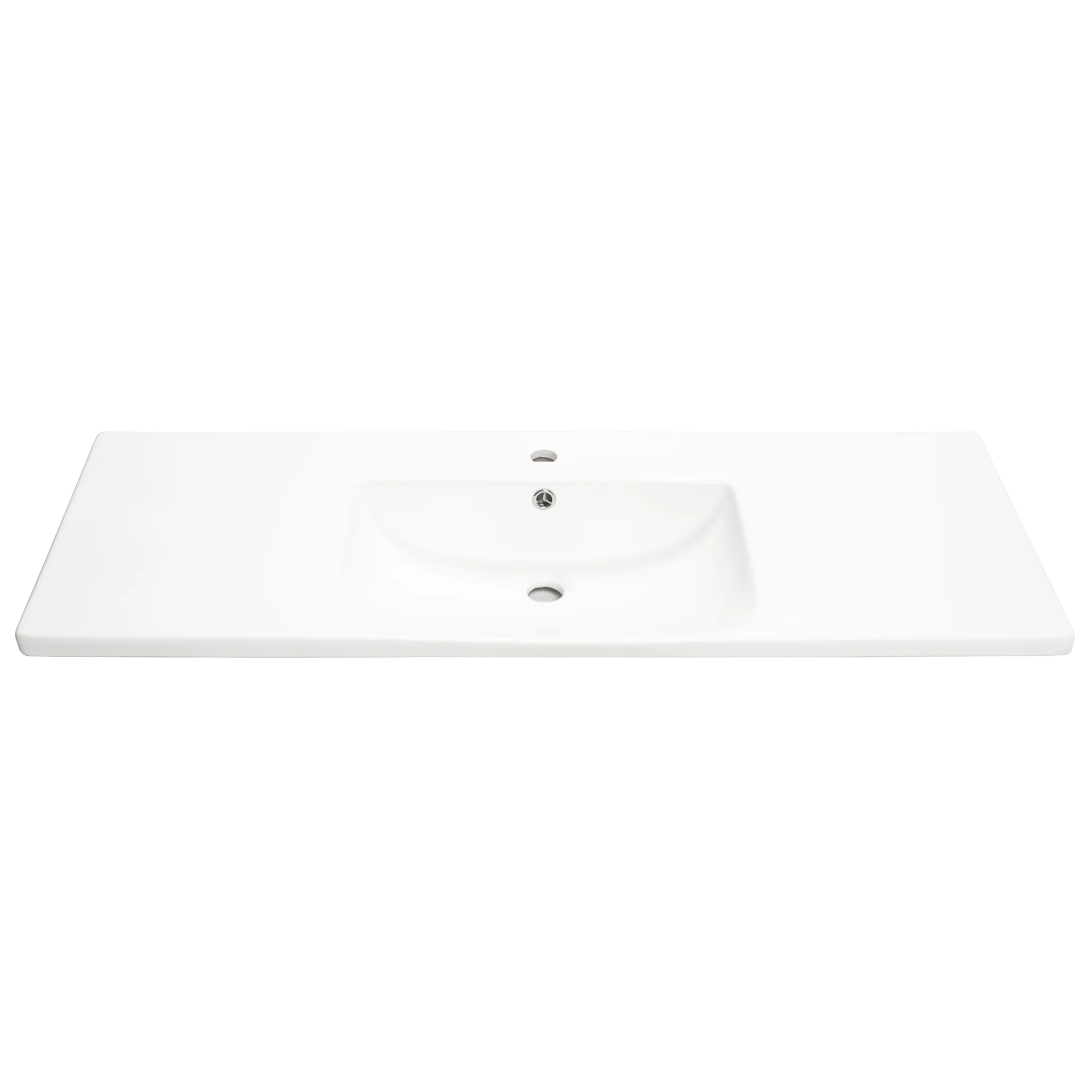 Kaku 1200mm Vanity Top with Integrated Sink and Overflow, Gloss White - Image 5