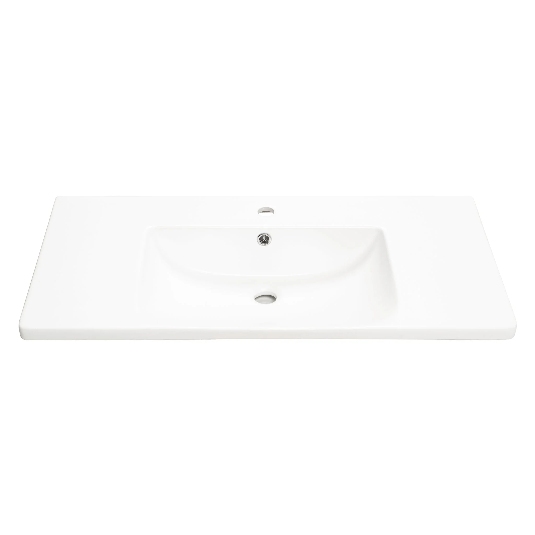 Kaku 900mm Vanity Top with Integrated Sink and Overflow, Matte White - Image 2