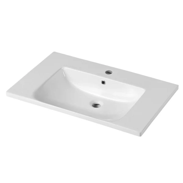 Kaku 900mm Vanity Top with Integrated Sink and Overflow, Matte White - Image 7