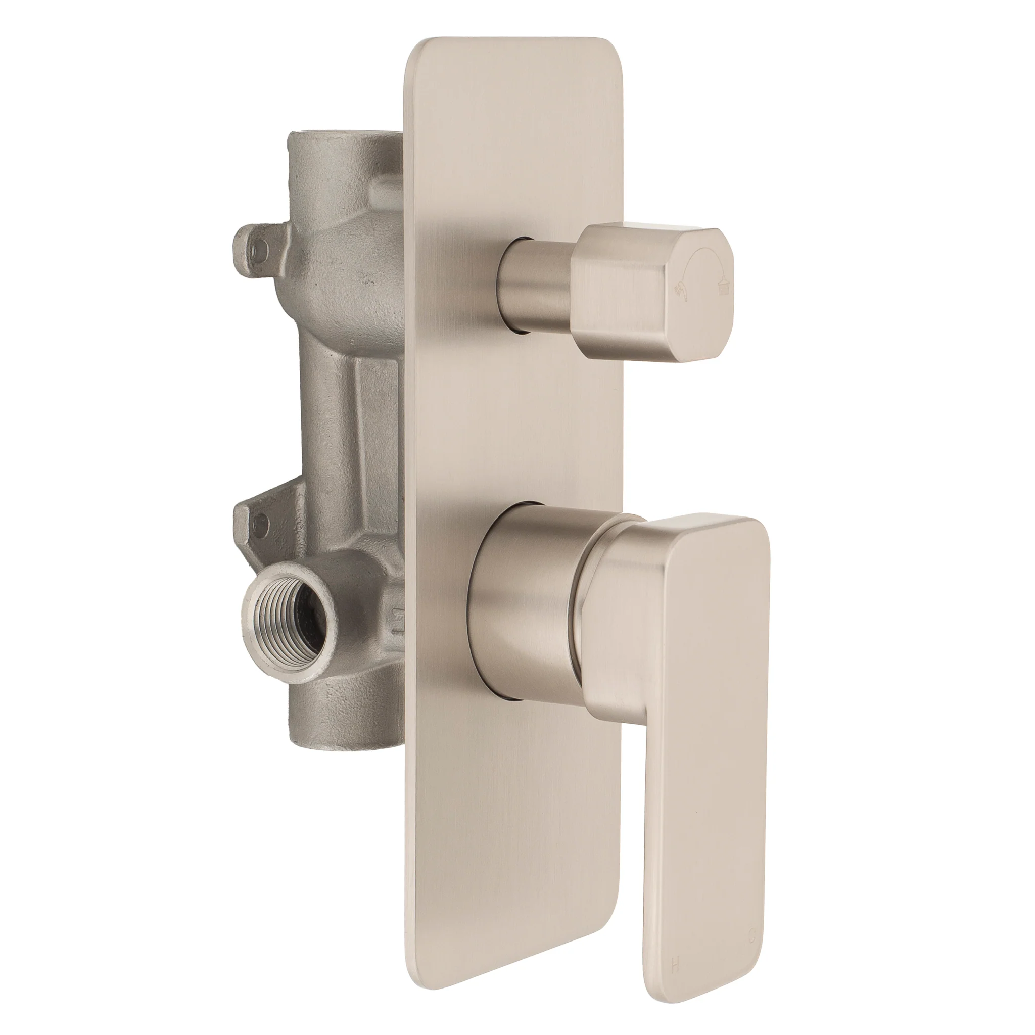 Kiki Shower/ Bath Wall Mixer with Diverter, Brushed Nickel - Image 5