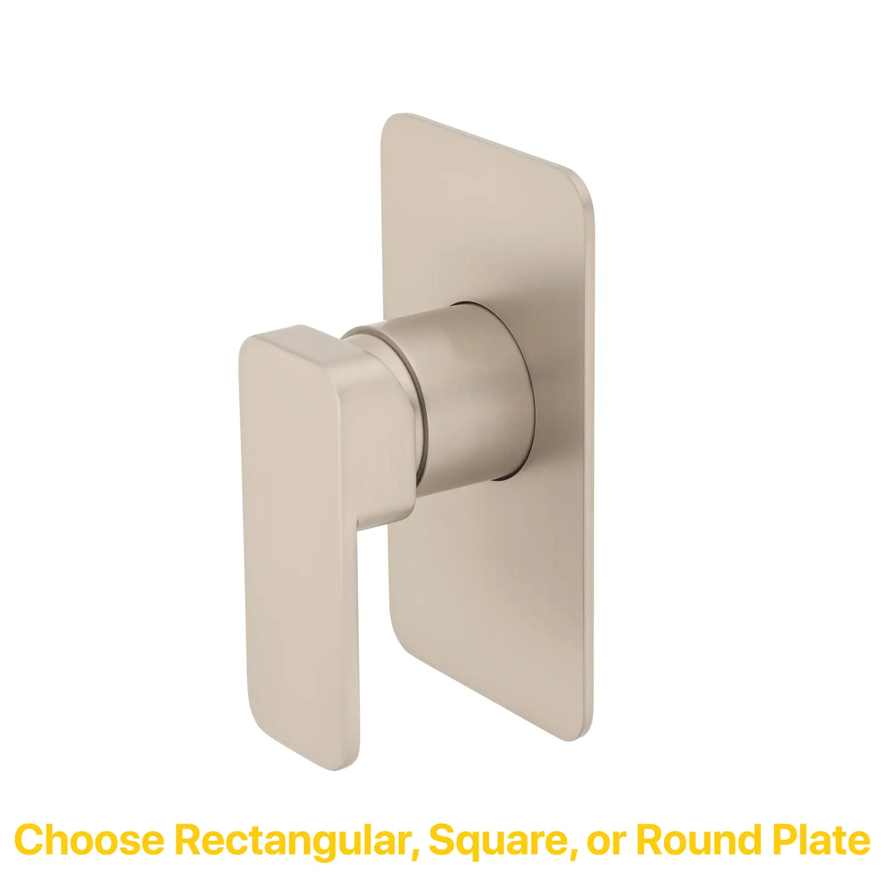 Kiki Shower/ Bath Wall Mixer with Round Plates, Brushed Nickel - Image 3