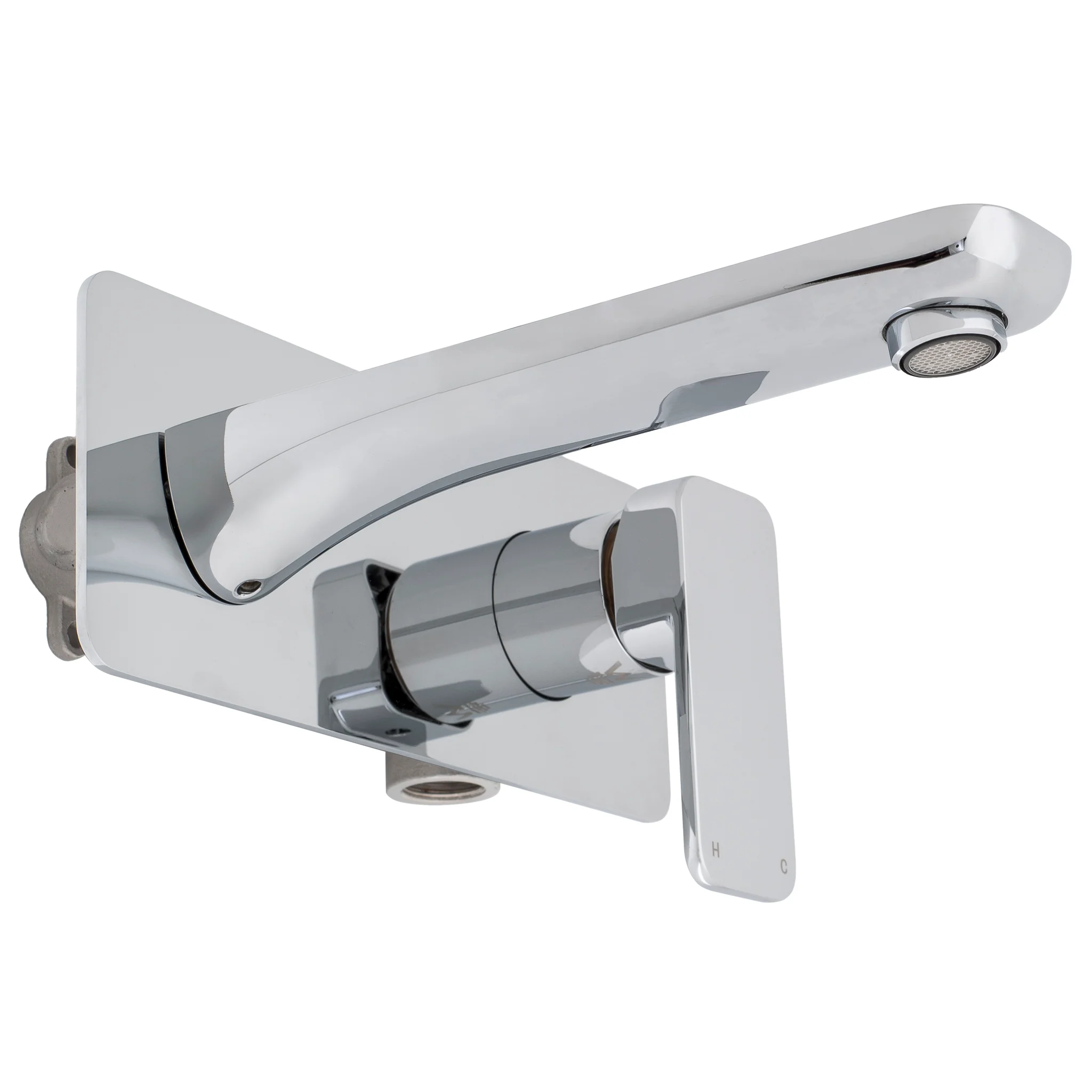 Kiki Wall Mounted Basin/ Bath Mixer with Spout, Polished Chrome - Image 4