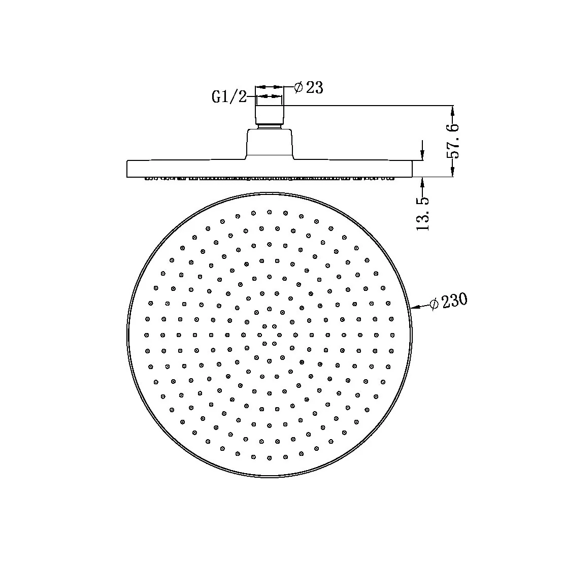 Nero Air Shower Head | Matte White | - Image 4