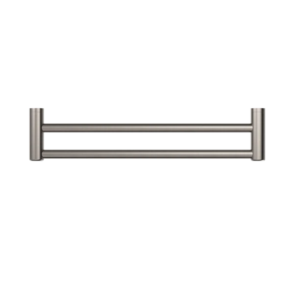 Nero Mecca Care 25mm Grab Double Towel Rail 600mm | Brushed Nickel | - Image 2