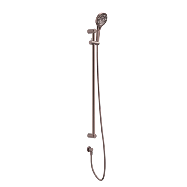 Nero Mecca Care 25mm Grab Rail And Adjustable Shower Rail Set 900mm | Brushed Bronze |