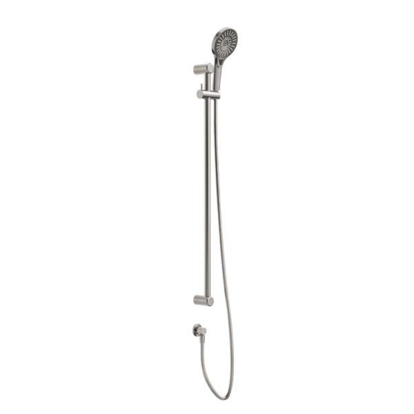 Nero Mecca Care 25mm Grab Rail And Adjustable Shower Rail Set 900mm | Brushed Nickel |