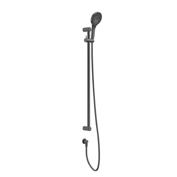 Nero Mecca Care 25mm Grab Rail And Adjustable Shower Rail Set 900mm | Gun Metal |