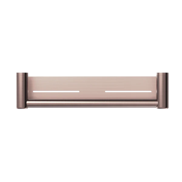 Nero Mecca Care 25mm Grab Rail With Shelf 450mm | Brushed Bronze | - Image 2