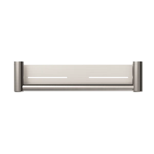 Nero Mecca Care 25mm Grab Rail With Shelf 450mm | Brushed Nickel | - Image 2