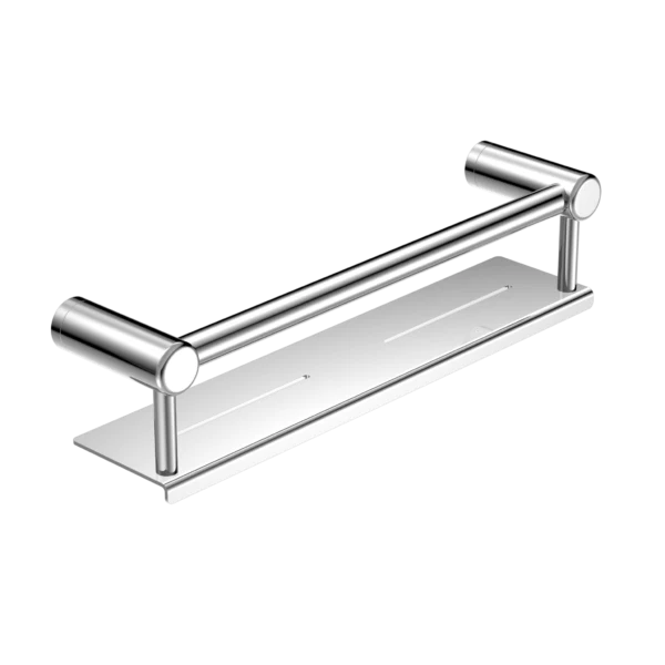 Nero Mecca Care 25mm Grab Rail With Shelf 450mm | Chrome |