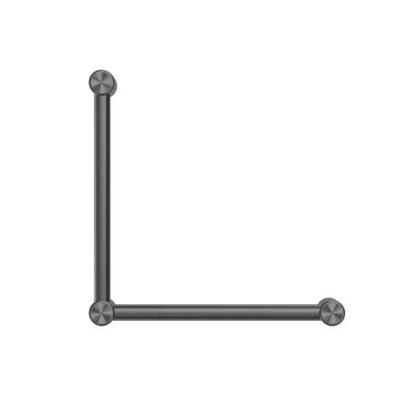 Nero Mecca Care 32mm Ambulant Toilet Grab Rail 90 Degree 450x450mm | Gun Metal | - Image 2
