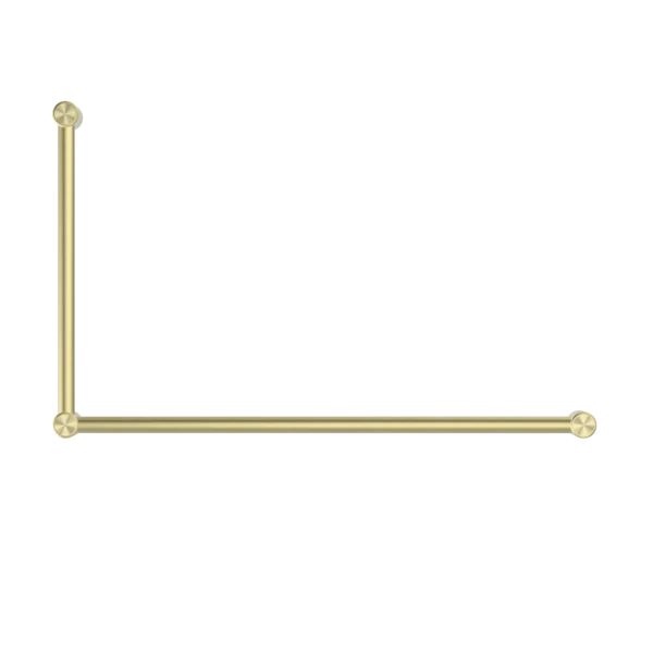 Nero Mecca Care 32mm DDA Grab Rail Set 90 Degree 600x1000mm | Brushed Gold | - Image 2