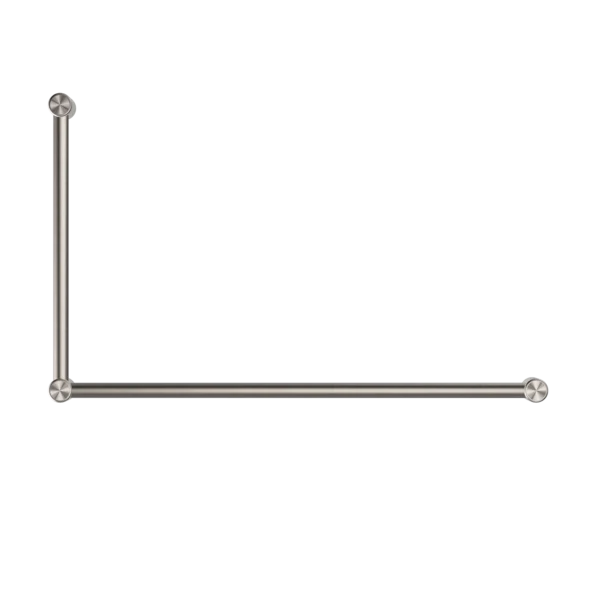 Nero Mecca Care 32mm DDA Grab Rail Set 90 Degree 600x1000mm | Brushed Nickel | - Image 2