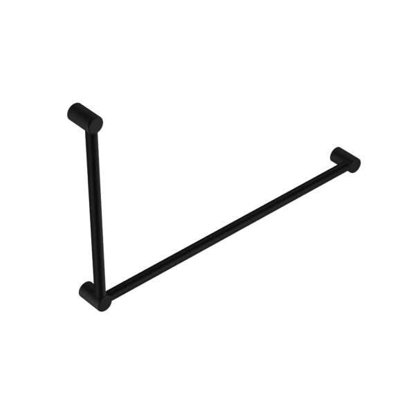 Nero Mecca Care 32mm DDA Grab Rail Set 90 Degree 600x1000mm | Matte Black |