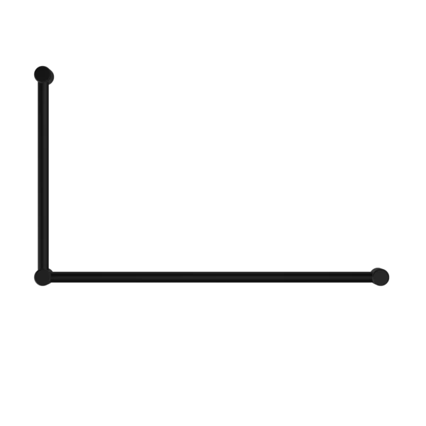 Nero Mecca Care 32mm DDA Grab Rail Set 90 Degree 600x1000mm | Matte Black | - Image 2