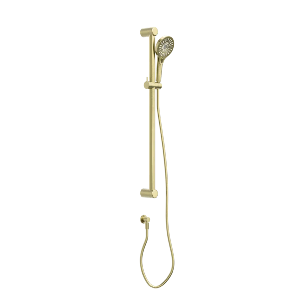 Nero Mecca Care 32mm Grab Rail And Adjustable Shower Rail Set 900mm | Brushed Gold |