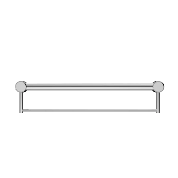 Nero Mecca Care 32mm Grab Rail With Towel Holder 600mm | Chrome | - Image 2