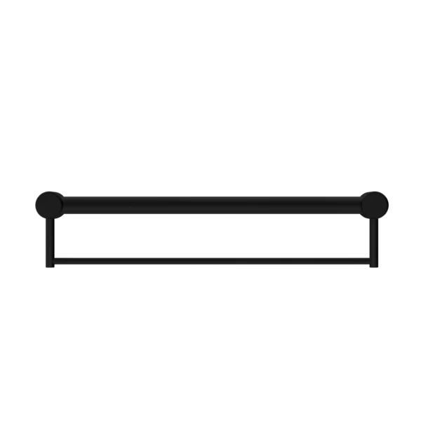 Nero Mecca Care 32mm Grab Rail With Towel Holder 600mm | Matte Black | - Image 2