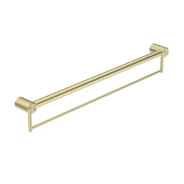 Nero Mecca Care 32mm Grab Rail With Towel Holder 900mm | Brushed Gold |