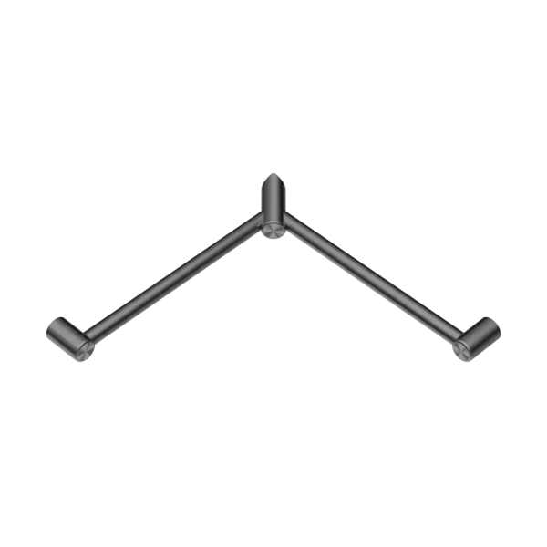 Nero Mecca Care 32mm Wrap Around Corner Grab Rail 600x600mm | Gun Metal |