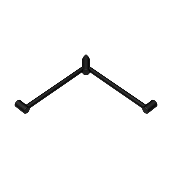 Nero Mecca Care 32mm Wrap Around Corner Grab Rail 600x600mm | Matte Black |