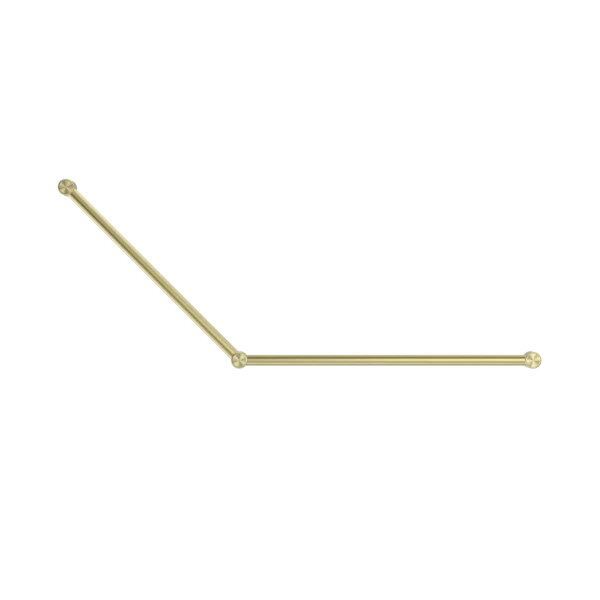 Nero Mecca Care 32mm DDA Grab Rail Set 45 Degree 750x900mm | Brushed Gold | - Image 2