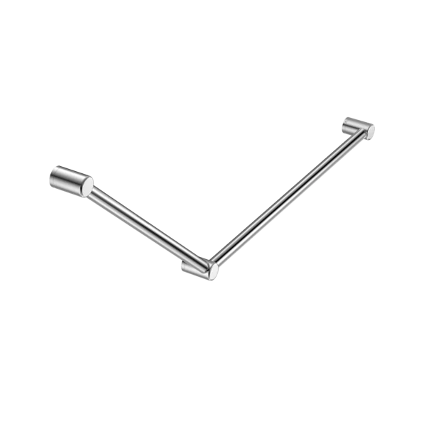 Nero Mecca Care 32mm DDA Grab Rail Set 45 Degree 750x900mm | Chrome |