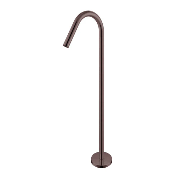Nero Mecca Floor Standing Bath Spout | Brushed Bronze | - Image 2