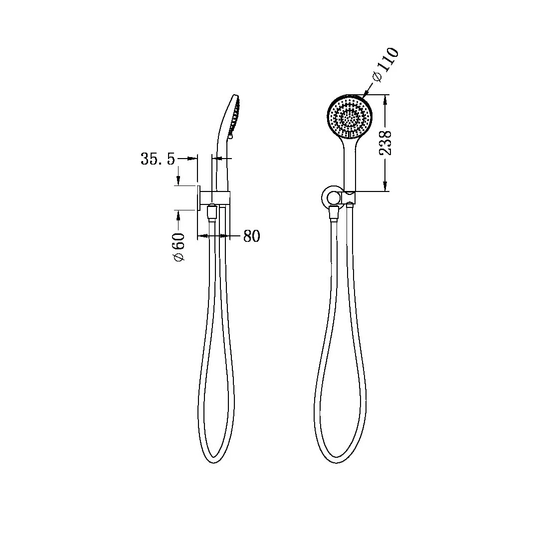 Nero Mecca Hand Held Shower with Air Shower | Brushed Nickel | - Image 4