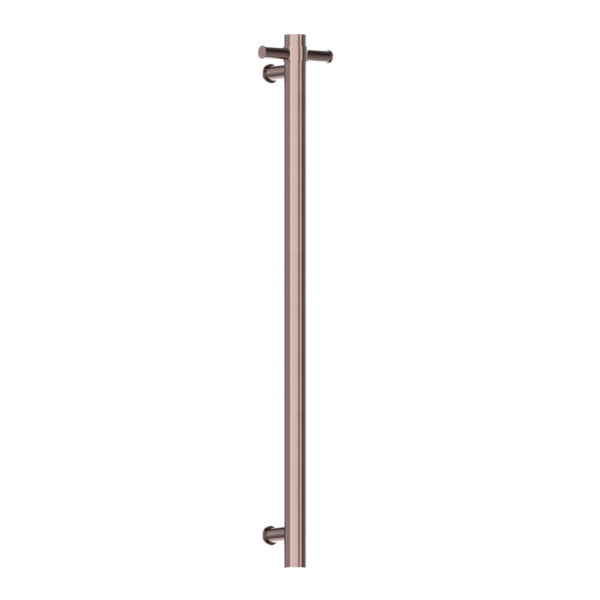 Nero Mecca Heated Vertical Towel Rail | Brushed Bronze | - Image 2