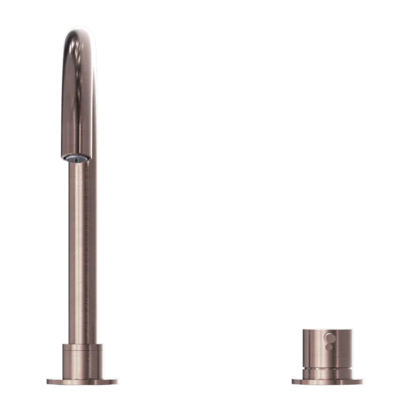 Nero Mecca Hob Basin Mixer and Spout (Round Spout) | Brushed Bronze | - Image 2