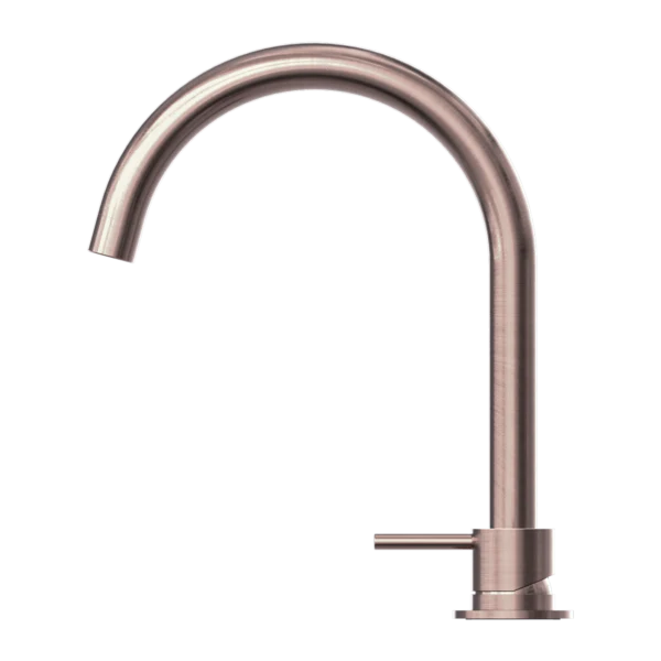 Nero Mecca Hob Basin Mixer and Spout (Round Spout) | Brushed Bronze | - Image 3