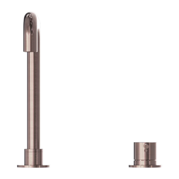 Nero Mecca Hob Basin Mixer and Spout (Square Spout) | Brushed Bronze | - Image 3
